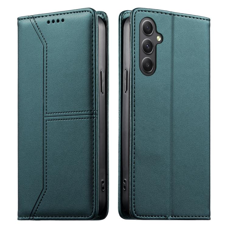 Custodia per telefono in ecopelle con rivestimento magnetico RFID e cuciture a vista., For Samsung Galaxy A55 5G, For Samsung Galaxy A35 5G, For Samsung Galaxy A05, For Samsung Galaxy A05s