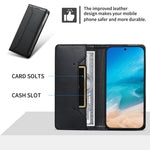 Custodia per telefono in ecopelle con rivestimento magnetico RFID e cuciture a vista., For Samsung Galaxy A25 5G Global, For Samsung Galaxy A24 4G, For Samsung Galaxy A14 4G / 5G, For Samsung Galaxy A34 5G