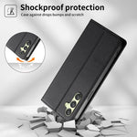 Custodia per telefono in ecopelle con rivestimento magnetico RFID e cuciture a vista., For Samsung Galaxy A25 5G Global, For Samsung Galaxy A24 4G, For Samsung Galaxy A14 4G / 5G, For Samsung Galaxy A34 5G