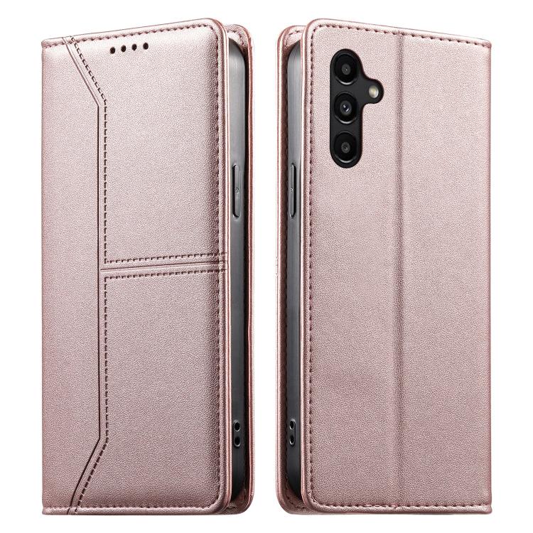 Custodia per telefono in ecopelle con rivestimento magnetico RFID e cuciture a vista., For Samsung Galaxy A06 / A07 4G / 5G, For Samsung Galaxy A56 5G, For Samsung Galaxy A36 5G, For Samsung Galaxy A15 4G / 5G
