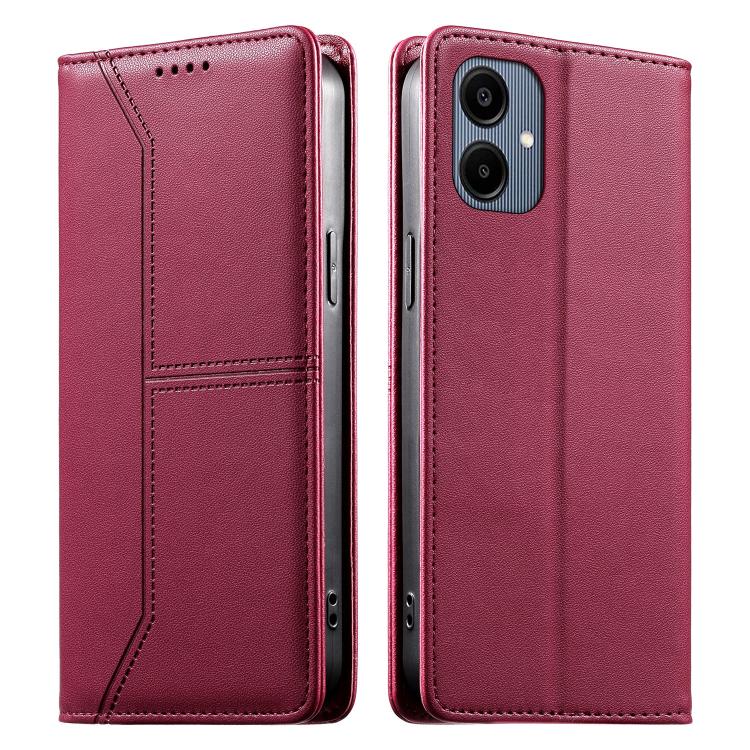 Custodia per telefono in ecopelle con rivestimento magnetico RFID e cuciture a vista., For Samsung Galaxy A06 / A07 4G / 5G, For Samsung Galaxy A56 5G, For Samsung Galaxy A36 5G, For Samsung Galaxy A15 4G / 5G
