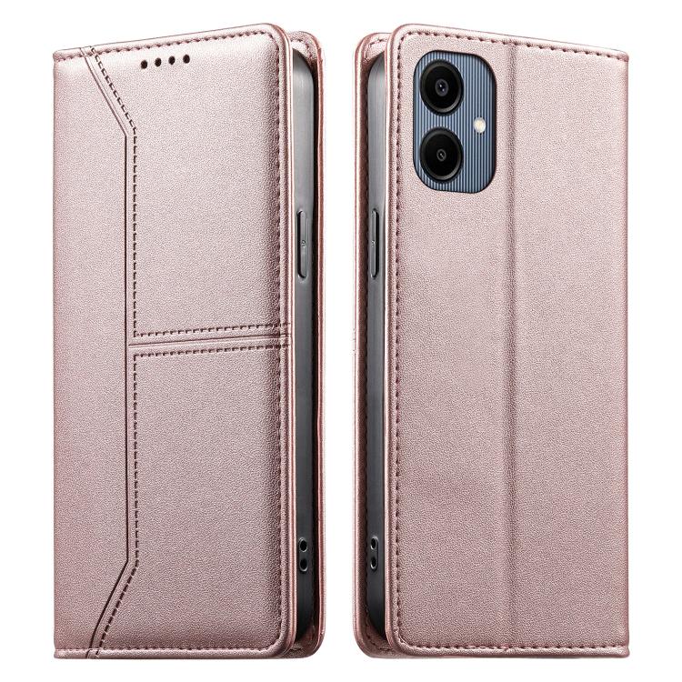 Custodia per telefono in ecopelle con rivestimento magnetico RFID e cuciture a vista., For Samsung Galaxy A06 / A07 4G / 5G, For Samsung Galaxy A56 5G, For Samsung Galaxy A36 5G, For Samsung Galaxy A15 4G / 5G
