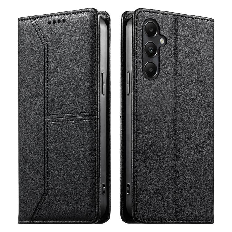 Custodia per telefono in ecopelle con rivestimento magnetico RFID e cuciture a vista., For Samsung Galaxy A55 5G, For Samsung Galaxy A35 5G, For Samsung Galaxy A05, For Samsung Galaxy A05s