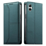 Custodia per telefono in ecopelle con rivestimento magnetico RFID e cuciture a vista., For Samsung Galaxy A55 5G, For Samsung Galaxy A35 5G, For Samsung Galaxy A05, For Samsung Galaxy A05s