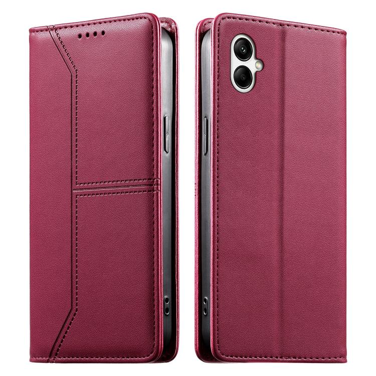 Custodia per telefono in ecopelle con rivestimento magnetico RFID e cuciture a vista., For Samsung Galaxy A55 5G, For Samsung Galaxy A35 5G, For Samsung Galaxy A05, For Samsung Galaxy A05s