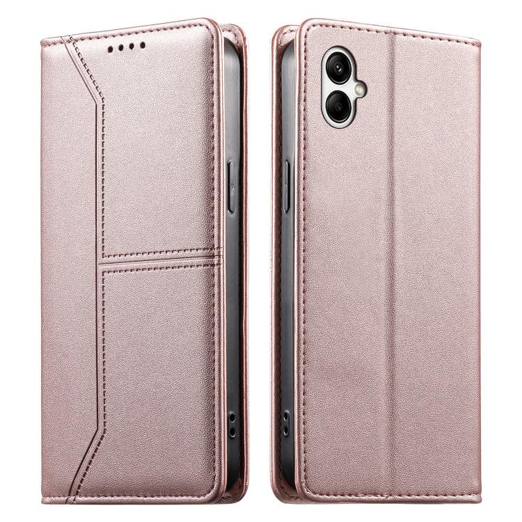 Custodia per telefono in ecopelle con rivestimento magnetico RFID e cuciture a vista., For Samsung Galaxy A55 5G, For Samsung Galaxy A35 5G, For Samsung Galaxy A05, For Samsung Galaxy A05s