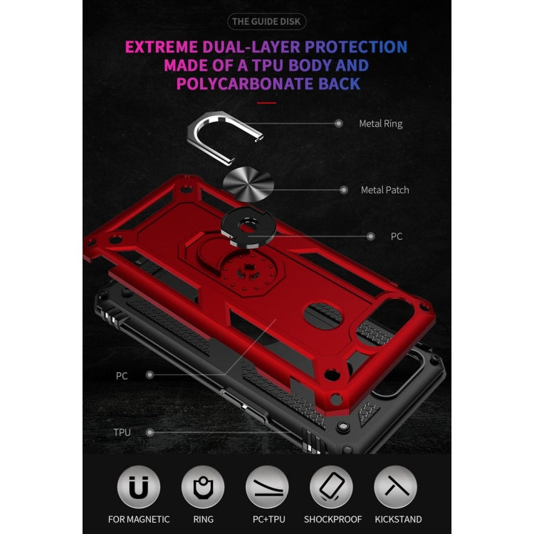 Custodia protettiva antiurto in TPU + PC con supporto girevole a 360 gradi, For OPPO A5s