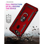 Custodia protettiva antiurto in TPU + PC con supporto girevole a 360 gradi, For OPPO A5s