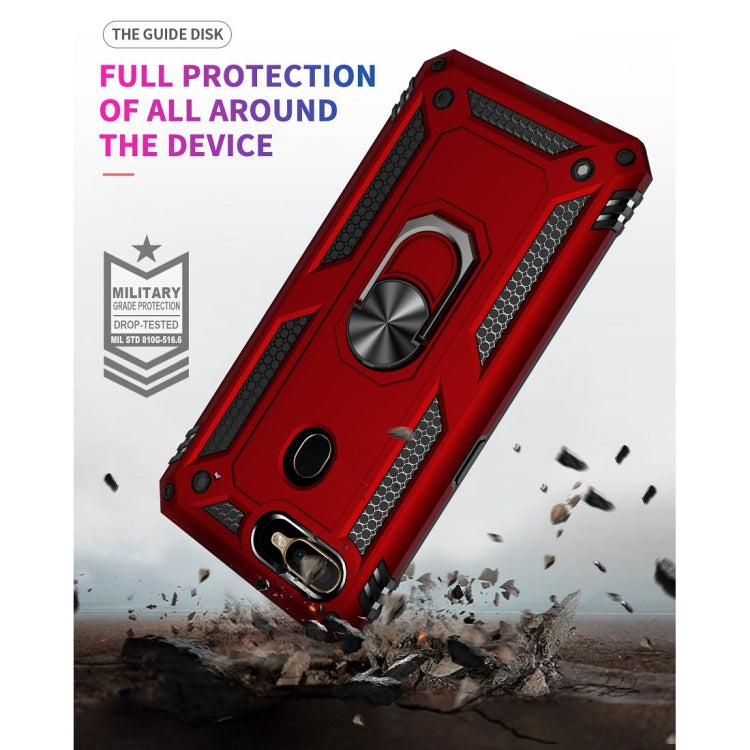 Custodia protettiva antiurto in TPU + PC con supporto girevole a 360 gradi, For OPPO A5s