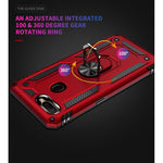 Custodia protettiva antiurto in TPU + PC con supporto girevole a 360 gradi, For OPPO A5s