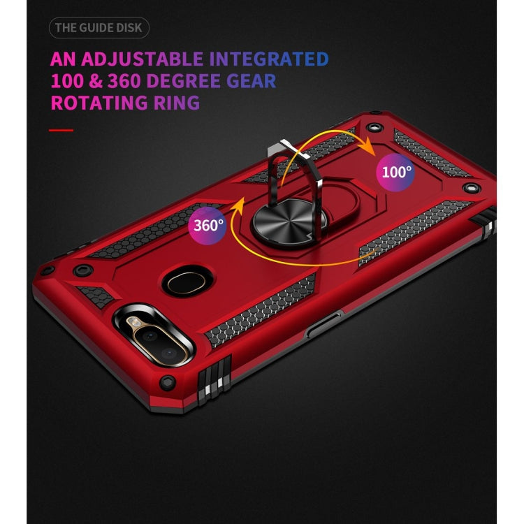 Custodia protettiva antiurto in TPU + PC con supporto girevole a 360 gradi, For OPPO A5s