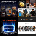 Smartwatch QS86 da 2,01 pollici, supporta chiamate Bluetooth, monitoraggio della frequenza cardiaca e dell'ossigeno nel sangue.