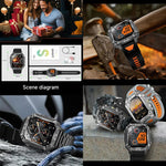 Smartwatch QS86 da 2,01 pollici, supporta chiamate Bluetooth, monitoraggio della frequenza cardiaca e dell'ossigeno nel sangue.