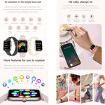 Smartwatch QS01 Pro da 1,75 pollici, supporta il monitoraggio della frequenza cardiaca, della pressione sanguigna e dell'ossigeno nel sangue.