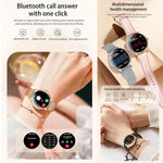 Smartwatch QS36 da 1,43 pollici, supporta il monitoraggio della frequenza cardiaca, della pressione sanguigna, dell'ossigeno nel sangue e del ciclo fisiologico femminile.