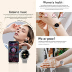 Smartwatch QS36 da 1,43 pollici, supporta il monitoraggio della frequenza cardiaca, della pressione sanguigna, dell'ossigeno nel sangue e del ciclo fisiologico femminile.