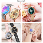 Smartwatch QS36 da 1,43 pollici, supporta il monitoraggio della frequenza cardiaca, della pressione sanguigna, dell'ossigeno nel sangue e del ciclo fisiologico femminile.