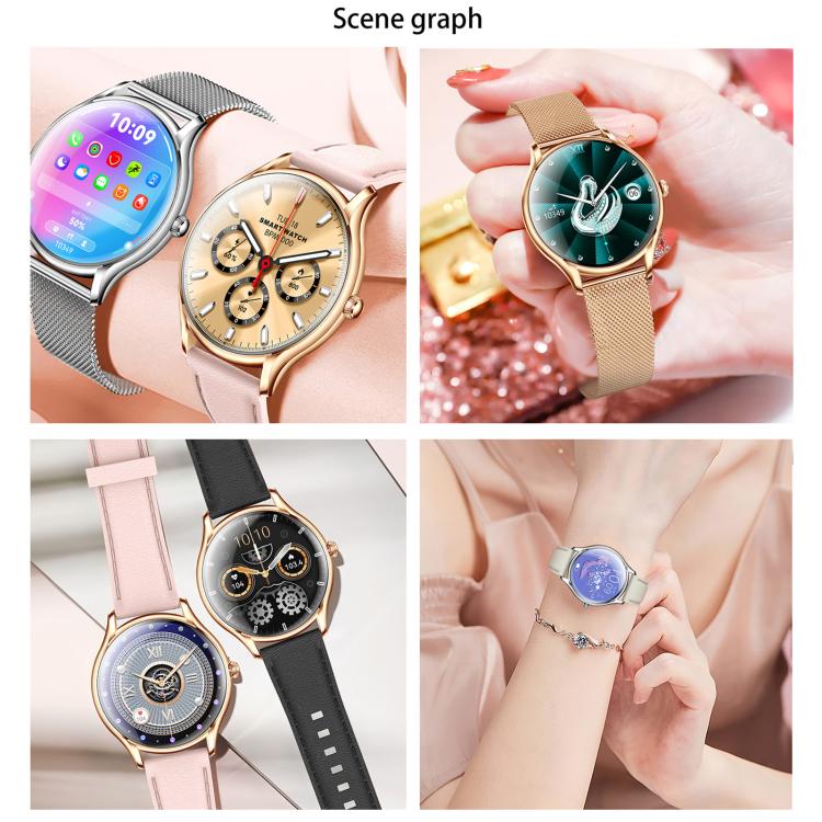 Smartwatch QS36 da 1,43 pollici, supporta il monitoraggio della frequenza cardiaca, della pressione sanguigna, dell'ossigeno nel sangue e del ciclo fisiologico femminile.