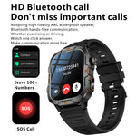 Smartwatch QX12 da 1,96 pollici con display IPS, certificazione IP68, ideale per sport all'aria aperta e dotato di torcia.