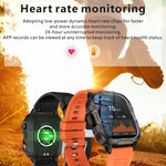 Smartwatch QX12 da 1,96 pollici con display IPS, certificazione IP68, ideale per sport all'aria aperta e dotato di torcia.