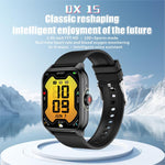 Orologio sportivo intelligente QX15 con display TFT da 1,85 pollici e cardiofrequenzimetro integrato.