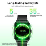Orologio sportivo intelligente QX15 con display TFT da 1,85 pollici e cardiofrequenzimetro integrato.