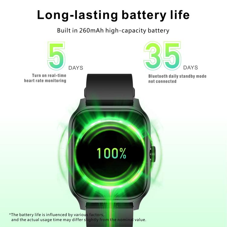 Orologio sportivo intelligente QX15 con display TFT da 1,85 pollici e cardiofrequenzimetro integrato.