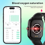 Orologio sportivo intelligente QX15 con display TFT da 1,85 pollici e cardiofrequenzimetro integrato.