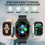Smartwatch sportivo QX17 da 2,01 pollici con display IPS e GPS/bussola integrati, ideale per attività all'aperto.