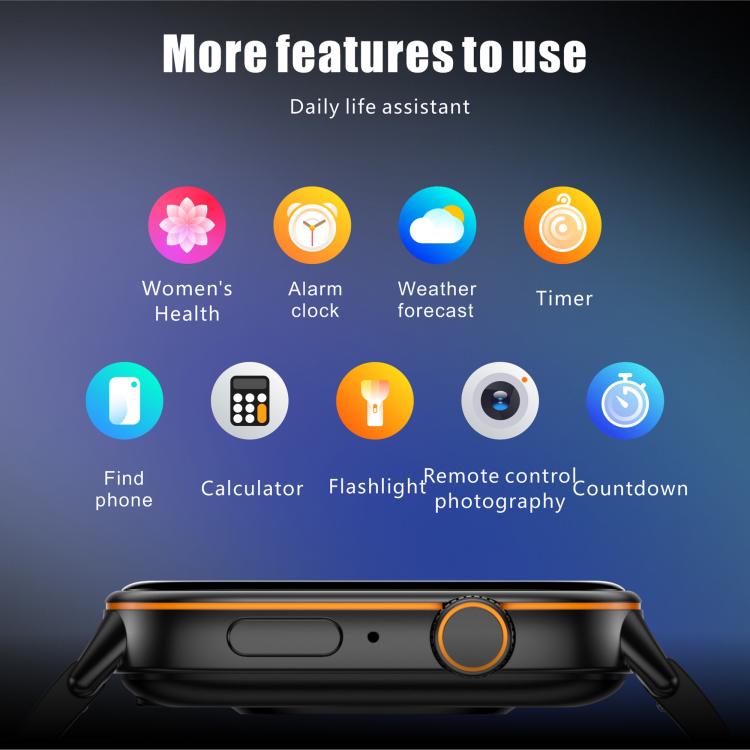 Smartwatch sportivo QX17 da 2,01 pollici con display IPS e GPS/bussola integrati, ideale per attività all'aperto.