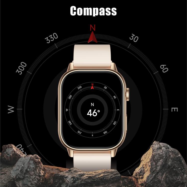 Smartwatch sportivo QX17 da 2,01 pollici con display IPS e GPS/bussola integrati, ideale per attività all'aperto.