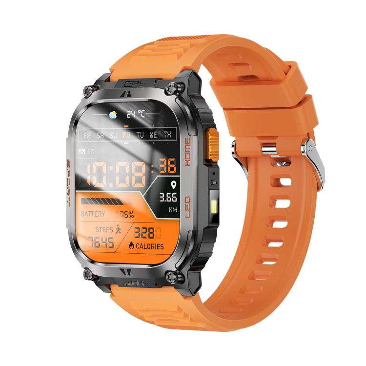 Smartwatch sportivo GPS QX18 con display da 2,01 pollici e cardiofrequenzimetro integrato, ideale per attività all'aperto.