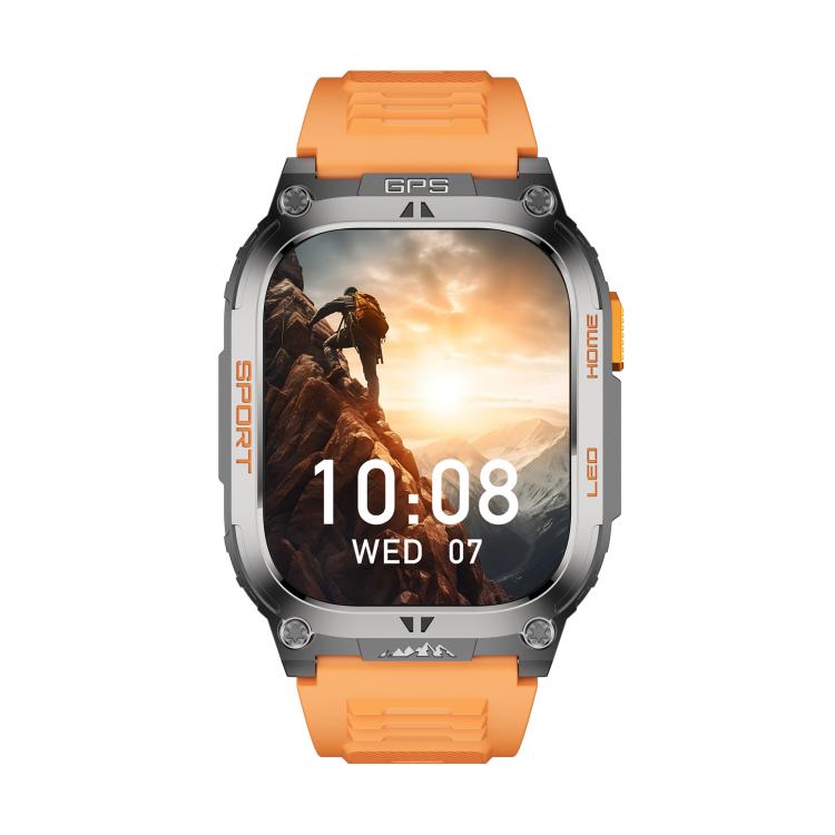 Smartwatch sportivo GPS QX18 con display da 2,01 pollici e cardiofrequenzimetro integrato, ideale per attività all'aperto.