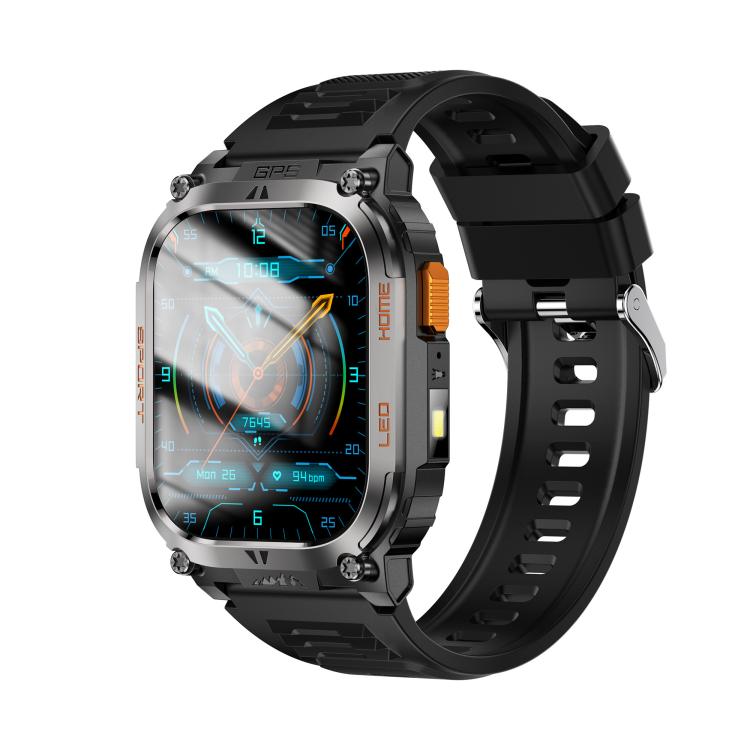 Smartwatch sportivo GPS QX18 con display da 2,01 pollici e cardiofrequenzimetro integrato, ideale per attività all'aperto.