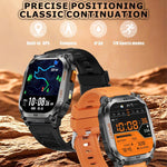 Smartwatch sportivo GPS QX18 con display da 2,01 pollici e cardiofrequenzimetro integrato, ideale per attività all'aperto.
