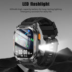 Smartwatch sportivo GPS QX18 con display da 2,01 pollici e cardiofrequenzimetro integrato, ideale per attività all'aperto.