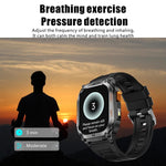 Smartwatch sportivo GPS QX18 con display da 2,01 pollici e cardiofrequenzimetro integrato, ideale per attività all'aperto.