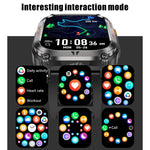 Smartwatch sportivo GPS QX18 con display da 2,01 pollici e cardiofrequenzimetro integrato, ideale per attività all'aperto.