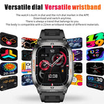 Smartwatch sportivo GPS QX18 con display da 2,01 pollici e cardiofrequenzimetro integrato, ideale per attività all'aperto.