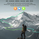 Smartwatch sportivo GPS QX18 con display da 2,01 pollici e cardiofrequenzimetro integrato, ideale per attività all'aperto.