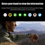Smartwatch sportivo GPS QX18 con display da 2,01 pollici e cardiofrequenzimetro integrato, ideale per attività all'aperto.