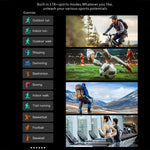 Smartwatch sportivo GPS QX18 con display da 2,01 pollici e cardiofrequenzimetro integrato, ideale per attività all'aperto.