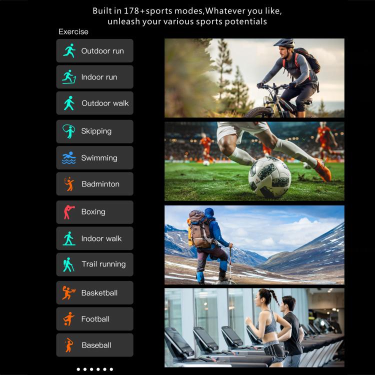 Smartwatch sportivo GPS QX18 con display da 2,01 pollici e cardiofrequenzimetro integrato, ideale per attività all'aperto.