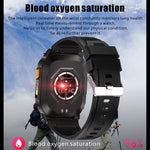 Smartwatch sportivo GPS QX18 con display da 2,01 pollici e cardiofrequenzimetro integrato, ideale per attività all'aperto.
