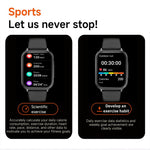Smartwatch sportivo T15 con display TFT da 1,83 pollici, certificazione IP67 e monitoraggio della salute integrato.