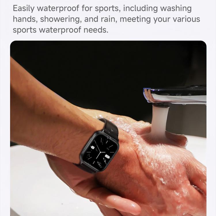 Smartwatch sportivo T15 con display TFT da 1,83 pollici, certificazione IP67 e monitoraggio della salute integrato.