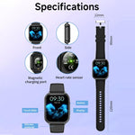 Smartwatch sportivo T15 con display TFT da 1,83 pollici, certificazione IP67 e monitoraggio della salute integrato.