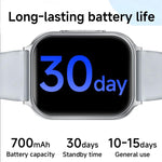Smartwatch sportivo T15 con display TFT da 1,83 pollici, certificazione IP67 e monitoraggio della salute integrato.