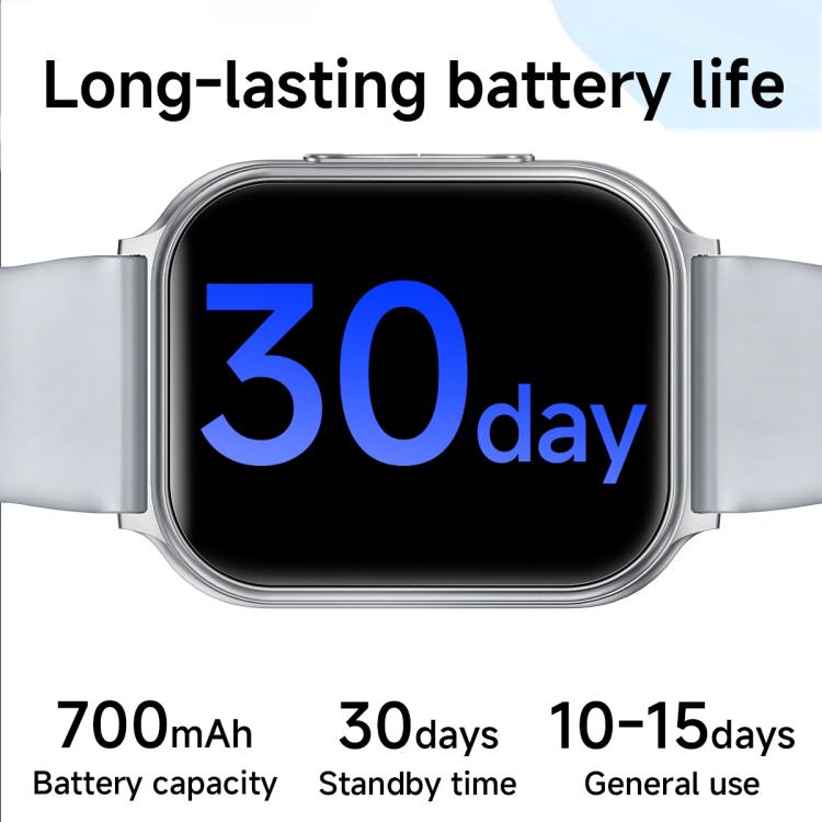 Smartwatch sportivo T15 con display TFT da 1,83 pollici, certificazione IP67 e monitoraggio della salute integrato.