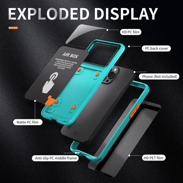 Cover universale impermeabile per telefono RedPepper Air Box Plus da 6,7 pollici, Air Box Plus 6.7-inch